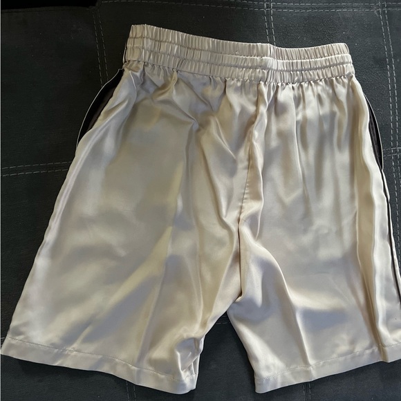 Burberry Men's Rondell Logo Drawstring Silk Shorts - Picture 2 of 5